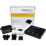 StarTech Standalone 1 naar 2 USB Thumb Drive Cloner en Wisser, Multiple USB Flash Drive Kloner, System/File/Whole-Drive Copy aan 1.5 GB/min, Single en 3-Pass Erase, LCD Display