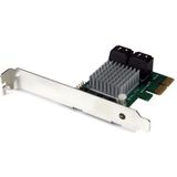 PEXSAT34RH - PCI Express SATA III-controllerkaart - 4-poorts - HyperDuo - 6-Gbps