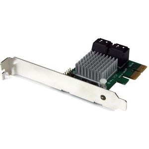 PEXSAT34RH - PCI Express SATA III-controllerkaart - 4-poorts - HyperDuo - 6-Gbps