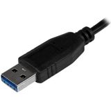 StarTech.com Draagbare 4-poorts SuperSpeed USB 3.0 hub - 5Gbps - zwart