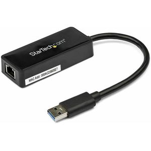 StarTech USB naar Ethernet Adapter (USB 3.0, RJ45/LAN (1x)), Netwerkadapter, Zwart