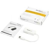 StarTech.com USB 3.0 naar gigabit Ethernet-adapter NIC met USB-poort - wit