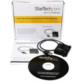StarTech.com USB-stereo audio adapter externe geluidskaart met SPDIF digitale audio en stereo mic