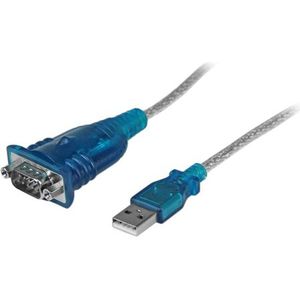 Startech - 1 Port USB naar RS232 DB9 Seriële Adapter Kabel - Grijs - 0.43m