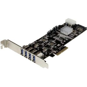 StarTech 4-poorts PCI Express Kaart - USB 3.0 - 2x 5 Gbp/s Kanaal - UASP - SATA/LP4-voeding