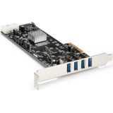 PEXUSB3S44V - PCI Express USB 3.0 Kaart - 4-poorts - 5 Gbps - UASP Ondersteuning