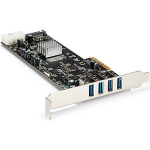 PEXUSB3S44V - PCI Express USB 3.0 Kaart - 4-poorts - 5 Gbps - UASP Ondersteuning