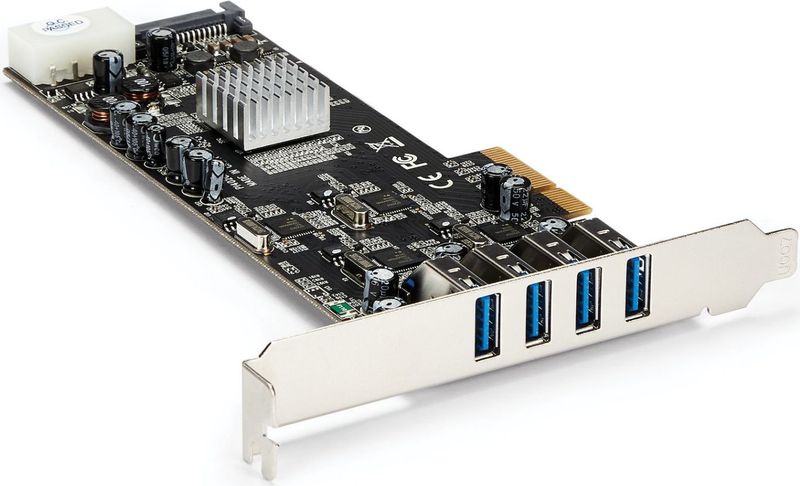 PEXUSB3S44V - PCI Express USB 3.0 Kaart - 4-poorts - 5 Gbps - UASP Ondersteuning