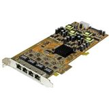 StarTech.com 4-poorts gigabit Power over Ethernet PCIe-netwerkkaart PSE / PoE PCI Express NIC