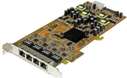 StarTech.com 4-poorts gigabit Power over Ethernet PCIe-netwerkkaart PSE / PoE PCI Express NIC