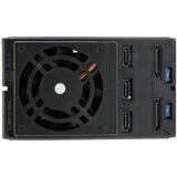 StarTech.com 3-bay Aluminium Trayless Hot Swap Mobile Rack Backplane voor 3,5 inch SAS II/SATA III - 6 Gbps HDD