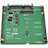 StarTech - SAT32M225 - M.2 naar 2,5 Inch SATA-Adapter - Zwart