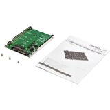 StarTech - SAT32M225 - M.2 naar 2,5 Inch SATA-Adapter - Zwart