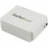 StarTech.com Draadloze N USB 2.0 printserver met 10/100 Mbps Ethernet-poort, 802.11 b/g/n en 150 Mbps, wit (PM1115UWEU)