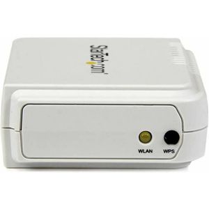 StarTech.com Draadloze N USB 2.0 printserver met 10/100 Mbps Ethernet-poort, 802.11 b/g/n en 150 Mbps, wit (PM1115UWEU)