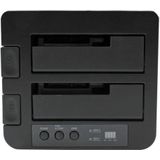 SDOCK2U33RE - Dubbele SATA HDD/SSD-Duplicator-Dock - USB/eSATA - Inclusief Klonen