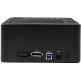 SDOCK2U33RE - Dubbele SATA HDD/SSD-Duplicator-Dock - USB/eSATA - Inclusief Klonen