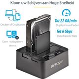 SDOCK2U33RE - Dubbele SATA HDD/SSD-Duplicator-Dock - USB/eSATA - Inclusief Klonen