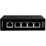 StarTech.com 5-poorts onbeheerde industriële gigabit Ethernet switch op een DIN-rail / wand monteerbaar