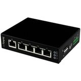 StarTech.com 5-poorts onbeheerde industriële gigabit Ethernet switch op een DIN-rail / wand monteerbaar