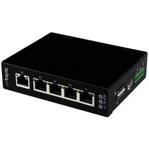 StarTech.com 5-poorts onbeheerde industriële gigabit Ethernet switch op een DIN-rail / wand monteerbaar