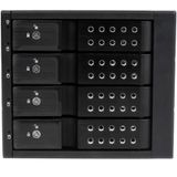 StarTech.com 4-bay Aluminium Trayless Hot Swap Mobile Rack Backplane voor 3,5 inch SAS II/SATA III - 6 Gbps HDD