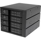 StarTech.com 4-bay Aluminium Trayless Hot Swap Mobile Rack Backplane voor 3,5 inch SAS II/SATA III - 6 Gbps HDD