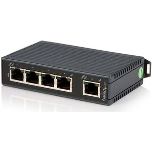 StarTech.com 5-poorts industriële Ethernet-switch op een DIN-rail monteerbaar