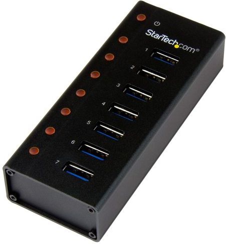 StarTech.com 7-poorts USB 3.0 hub - 5Gbps - op een desktop of op de wand monteerbare metalen behuizing