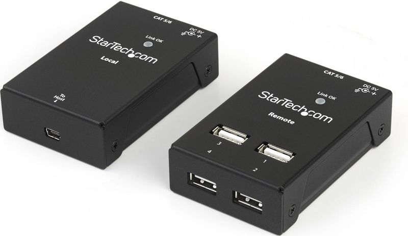 Startech USB Hub - USB2004EXTV - USB 2.0 - RJ45