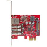 StarTech.com 3-poorts PCI Express USB 3.0-kaart + gigabit Ethernet