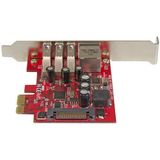 StarTech.com 3-poorts PCI Express USB 3.0-kaart + gigabit Ethernet