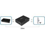 StarTech.com 1 poorts Gigabit PoE+ Extender 802.3at en 802.3af 100m Power over Ethernet Repeater