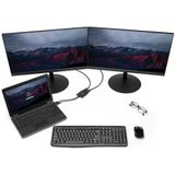 MST - Hub - DisplayPort - Zwart - USB Voeding - Voor Mini DisplayPort