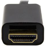 Mini DisplayPort-naar-HDMI Kabel - 1m - Ultra HD 4K - Thunderbolt Compatibel - Zwart