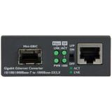 Mediaconverter - Glasvezel - Gigabit - RJ45 - Met Open SFP Sleuf