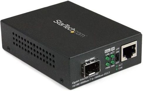 Mediaconverter - Glasvezel - Gigabit - RJ45 - Met Open SFP Sleuf