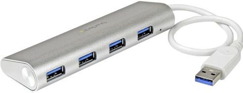 StarTech.com 4-Port USB Hub, USB A naar 4x USB-A Ports, USB 5Gbps, Bus-Powered, Robuust Ontwerp, Compacte USB 3.0 Laptop Hub