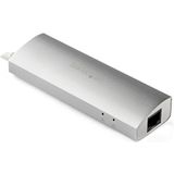 USB 3.0 Hub met Ethernet Adapter - 3 Poorts - Aluminium