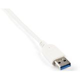 USB 3.0 Hub met Ethernet Adapter - 3 Poorts - Aluminium