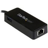 StarTech.com USB-C naar gigabit netwerkadapter met extra USB poort