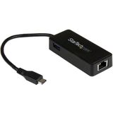 StarTech.com USB-C naar gigabit netwerkadapter met extra USB poort