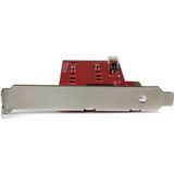 M.2 SSD Controllerkaart - PCI Express - Voor 2 M.2 SATA SSD's