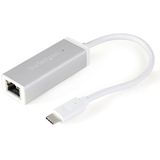 StarTech - USB-C naar Gigabit Netwerkadapter - Zilver - Aluminium