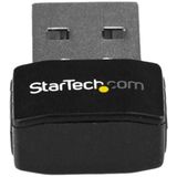 StarTech USB DUAL-BAND WI-FI ADAPTER (USB 2.0), Netwerkadapter, Zwart