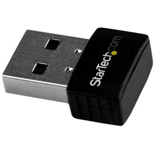 StarTech USB DUAL-BAND WI-FI ADAPTER (USB 2.0), Netwerkadapter, Zwart