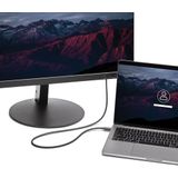 StarTech.com 1m Thunderbolt 3 Kabel, 20Gbps, 100W PD, 4K, Thunderbolt Gecertificeerd, Thunderbolt 4/USB 3.2/DisplayPort Compatibel, Zwart