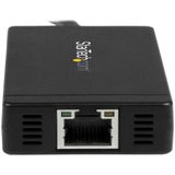 StarTech.com 3 poorts USB C naar USB-A hub met Gigabit Ethernet - USB-C naar 3x USB-A - USB 3.0 (5Gbps) - Inclusief voedingsadapter