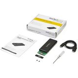 StarTech.com M.2 NGFF SATA Behuizing - USB 3.1 - Zwart, Zilver - Aluminium - 600 MBps