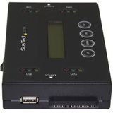 StarTech.com HDD-Duplicator - Zwart - Staal - 2 Kopieën - LCD Beeldscherm